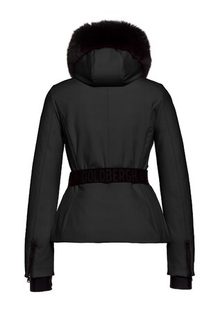 Lyžiarska bunda Goldbergh HIDA Jacket Real Fox Fur Black WP 10K Lyžiarska bunda Goldbergh HIDA Jacket Real Fox Fur Black WP 10K