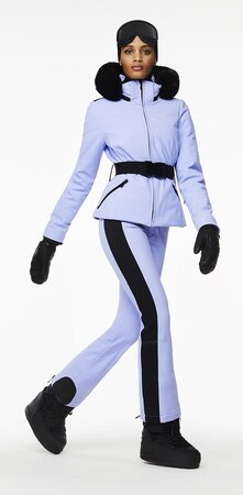 Lyžiarska bunda Goldbergh HIDA Jacket Real Fox Fur Levander