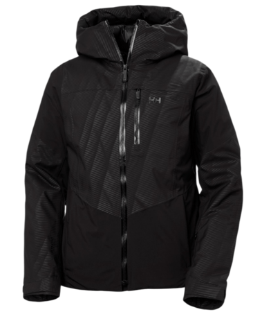 Lyžiarska bunda Helly Hansen W Valdisere 3.0 Jacket Black Embossed Stripes