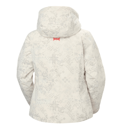 Lyžiarska bunda Helly Hansen W Valdisere 3.0 Jacket Cream New Nordic AOP