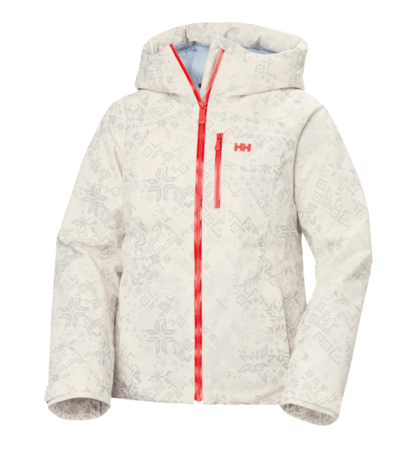 Lyžiarska bunda Helly Hansen W Valdisere 3.0 Jacket Cream New Nordic AOP