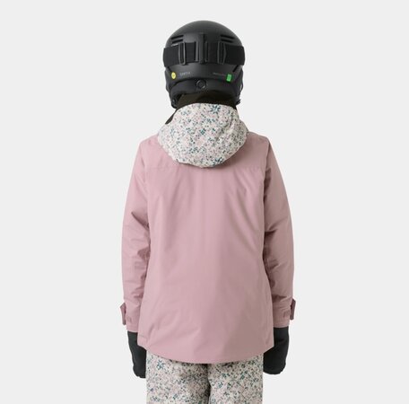 Lyžiarska bunda Helly Hansen JR Girl Stellar Jacket 2.0 Purple Clay AOP