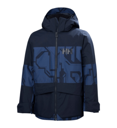 Lyžiarska bunda Helly Hansen JR Summit 2.0 Jacket Dark Blue AOP