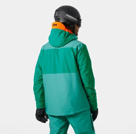 Lyžiarska bunda Helly Hansen Powdreamer 2.0 Jacket Signal Green Denim Lyžiarska bunda Helly Hansen Powdreamer 2.0 Jacket Signal Green Denim