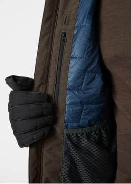 Pánska bunda Helly Hansen Straightline Lifaloft 2.0 Jacket Triple Espresso