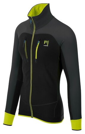 Pánska bunda Karpos Alagna Evo Antracitová/Žltá fluo