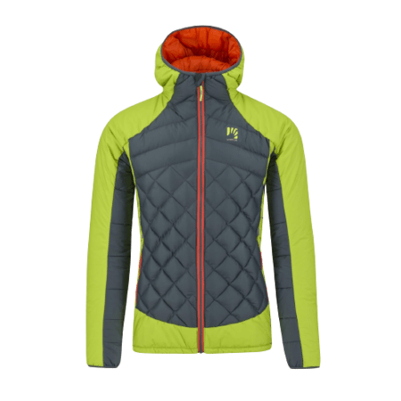 Pánska bunda Karpos Lastei Active Plus Dark Slate/Lime Green