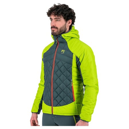 Pánska bunda Karpos Lastei Active Plus Dark Slate/Lime Green
