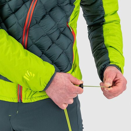 Pánska bunda Karpos Lastei Active Plus Dark Slate/Lime Green