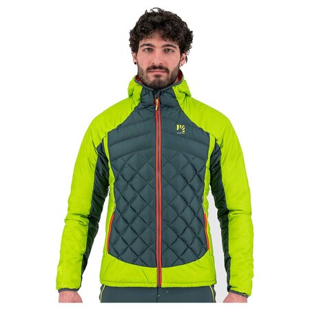 Pánska bunda Karpos Lastei Active Plus Dark Slate/Lime Green