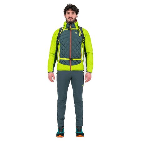 Pánska bunda Karpos Lastei Active Plus Dark Slate/Lime Green