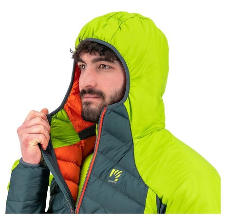 Pánska bunda Karpos Lastei Active Plus Dark Slate/Lime Green