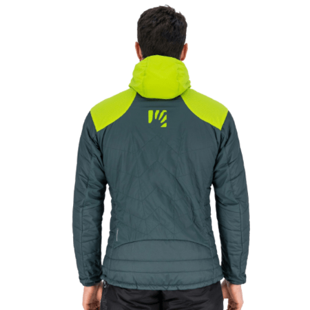 Pánska bunda Karpos Lyskamm Evo Dark Slate/Lime Green