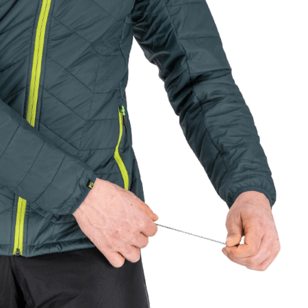 Pánska bunda Karpos Lyskamm Evo Dark Slate/Lime Green