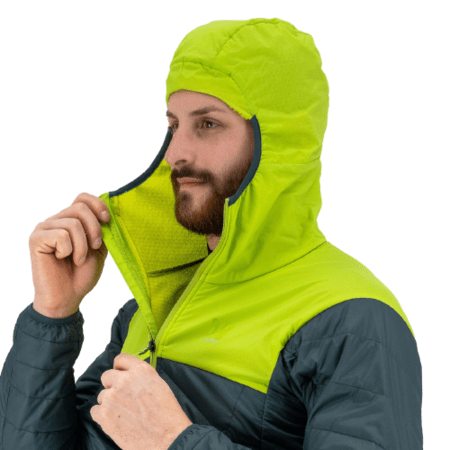 Pánska bunda Karpos Lyskamm Evo Dark Slate/Lime Green