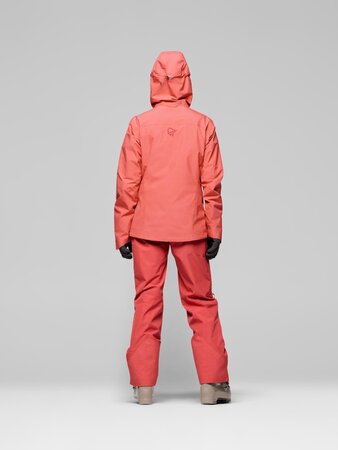Lyžiarska bunda Norrona lofoten GORE-TEX Insulated Jacket W Deep Sea Coral