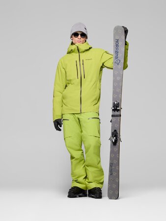 Lyžiarska bunda Norrona lofoten GORE-TEX thermo⁸⁰ Jacket Dark Citron