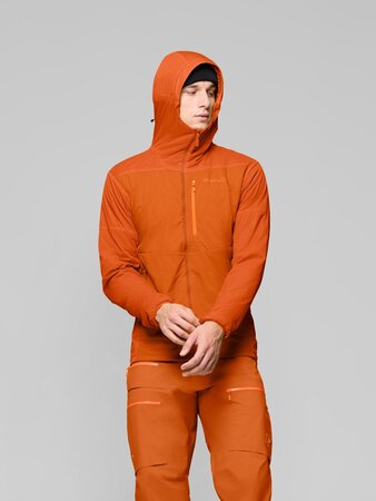 Zimná bunda Norrona lyngen thermo¹⁰⁰active Zip Hood Gold Flame