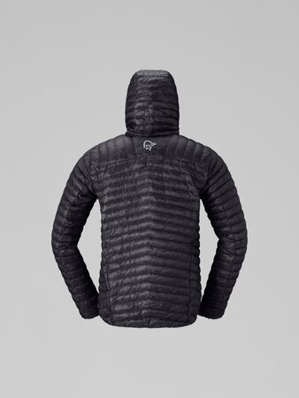 Zimná bunda Norrona trollveggen down⁸⁰⁰ super light Hood Caviar Black
