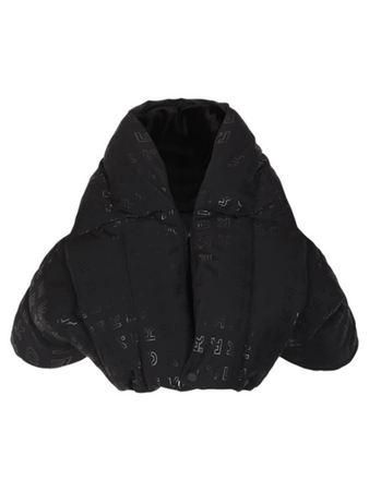 Kabát One more Transformable Eco-Down +1 Coat Printed Alfanero/Black/Black