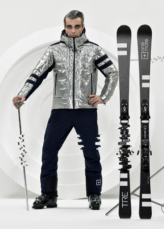 Bunda One more Eco Down Silver/Marinaio/Marinaio