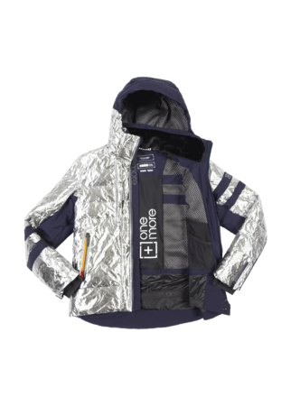 Bunda One more Eco Down Silver/Marinaio/Marinaio