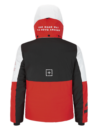 Lyžiarska bunda One more Light Insulated Ski Jacket Printed Olimpic Black/Bacio/White