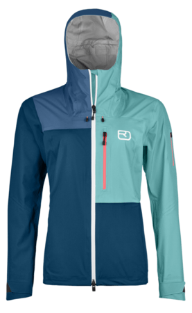 Dámska bunda Ortovox 3L Ortler Jacket W Petrol Blue
