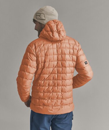 Zimná bunda Ortovox Downwool 180 Hooded Jacket M Faded Tangerine