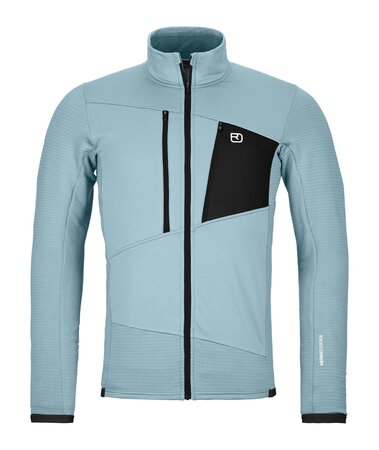 Mikina Ortovox Fleece Grid Jacket M Glacier Grey