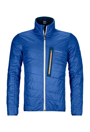 Pánska bunda Ortovox Swisswool Piz Boval Jacket M Petrol Blue