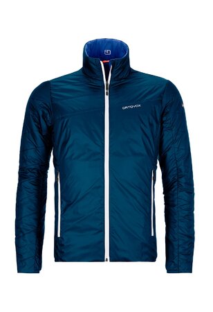 Pánska bunda Ortovox Swisswool Piz Boval Jacket M Petrol Blue