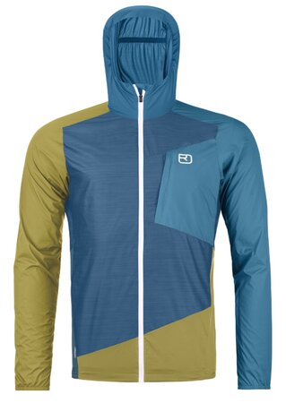 Bunda Ortovox Windbreaker Jacket Petrol Blue