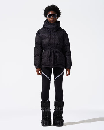 Lyžiarska bunda Perfect Moment Maya Down Parka Jacket Houndstooth Black