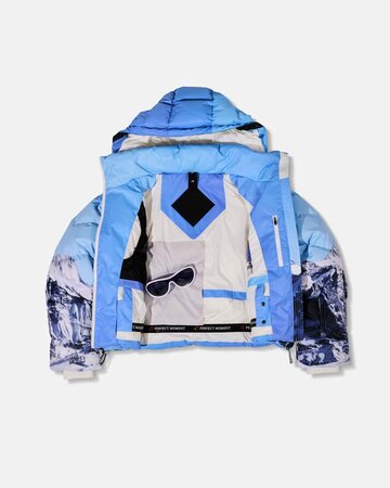 Lyžiarska bunda Perfect Moment Mountain Puffer Ski Jacket Ski Lift Print Lyžiarska bunda Perfect Moment Mountain Puffer Ski Jacket Ski Lift Print