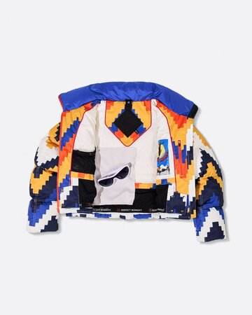 Lyžiarska bunda Perfect Moment Nevada Duvet Chevron/Canary Yellow