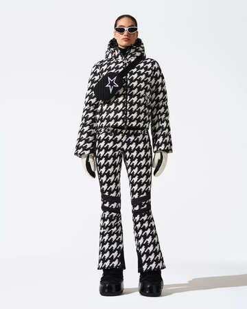 Lyžiarska bunda Perfect Moment Polar Flare Ski Jacket II Houndstooth Black/Snow White