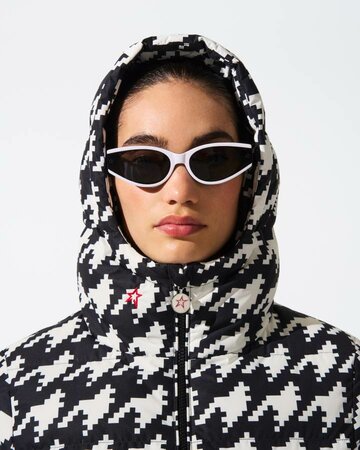 Lyžiarska bunda Perfect Moment Polar Flare Ski Jacket II Houndstooth Black/Snow White