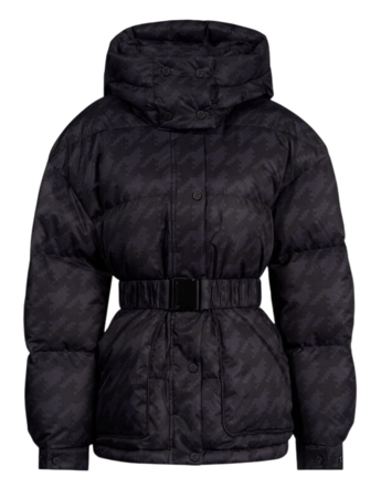 Lyžiarska bunda Perfect Moment Maya Down Parka Jacket Houndstooth Black