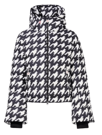 Lyžiarska bunda Perfect Moment Polar Flare Ski Jacket II Houndstooth Black/Snow White
