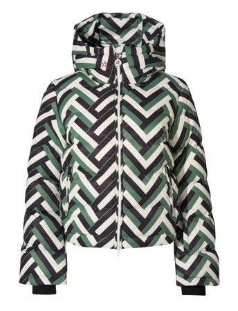 Lyžiarska bunda Perfect Moment Polar Flare Ski Jacket III Waffle Print/Green