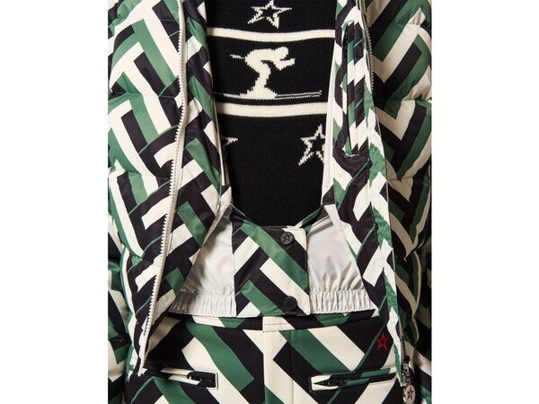 Lyžiarska bunda Perfect Moment Polar Flare Ski Jacket III Waffle Print/Green