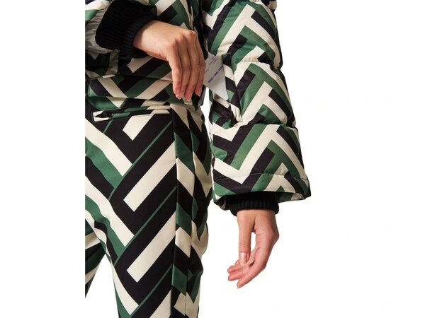 Lyžiarska bunda Perfect Moment Polar Flare Ski Jacket III Waffle Print/Green