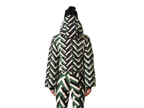 Lyžiarska bunda Perfect Moment Polar Flare Ski Jacket III Waffle Print/Green