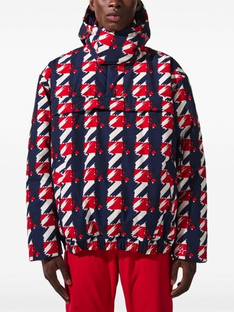Lyžiarska bunda Perfect Moment Thom Insulated Popover Ski Jacket Spray Houndstooth/Red