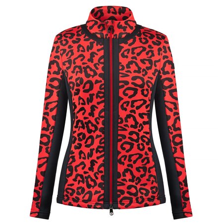Zimná bunda Poivre Blanc Stretch Fleece Jacket Leopard Scarlet Red