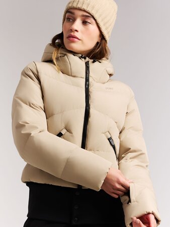 Lyžiarska bunda Protest PRTPreppy Zip-Shift Bamboo Beige