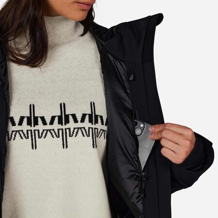 Lyžiarska bunda Rossignol W Ciastel Black