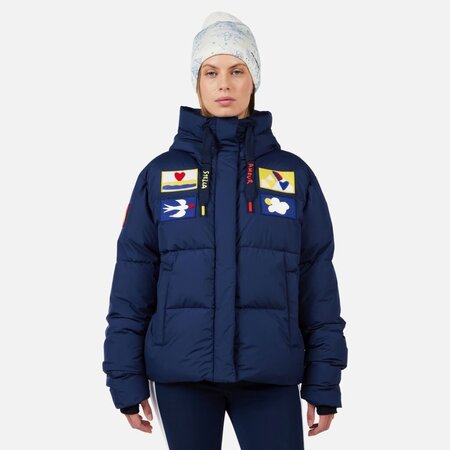 Lyžiarska bunda Rossignol W JCC Allsnow Down Cosmic Blue