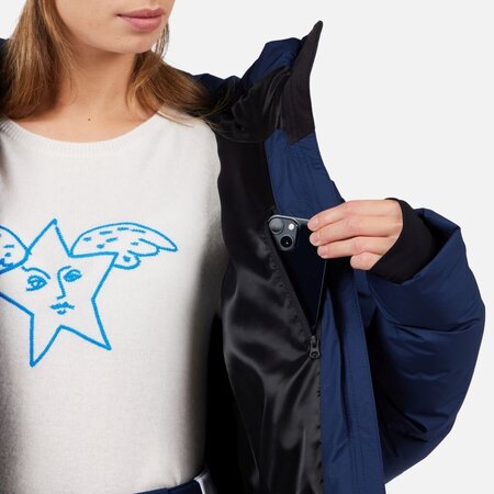 Lyžiarska bunda Rossignol W JCC Allsnow Down Cosmic Blue